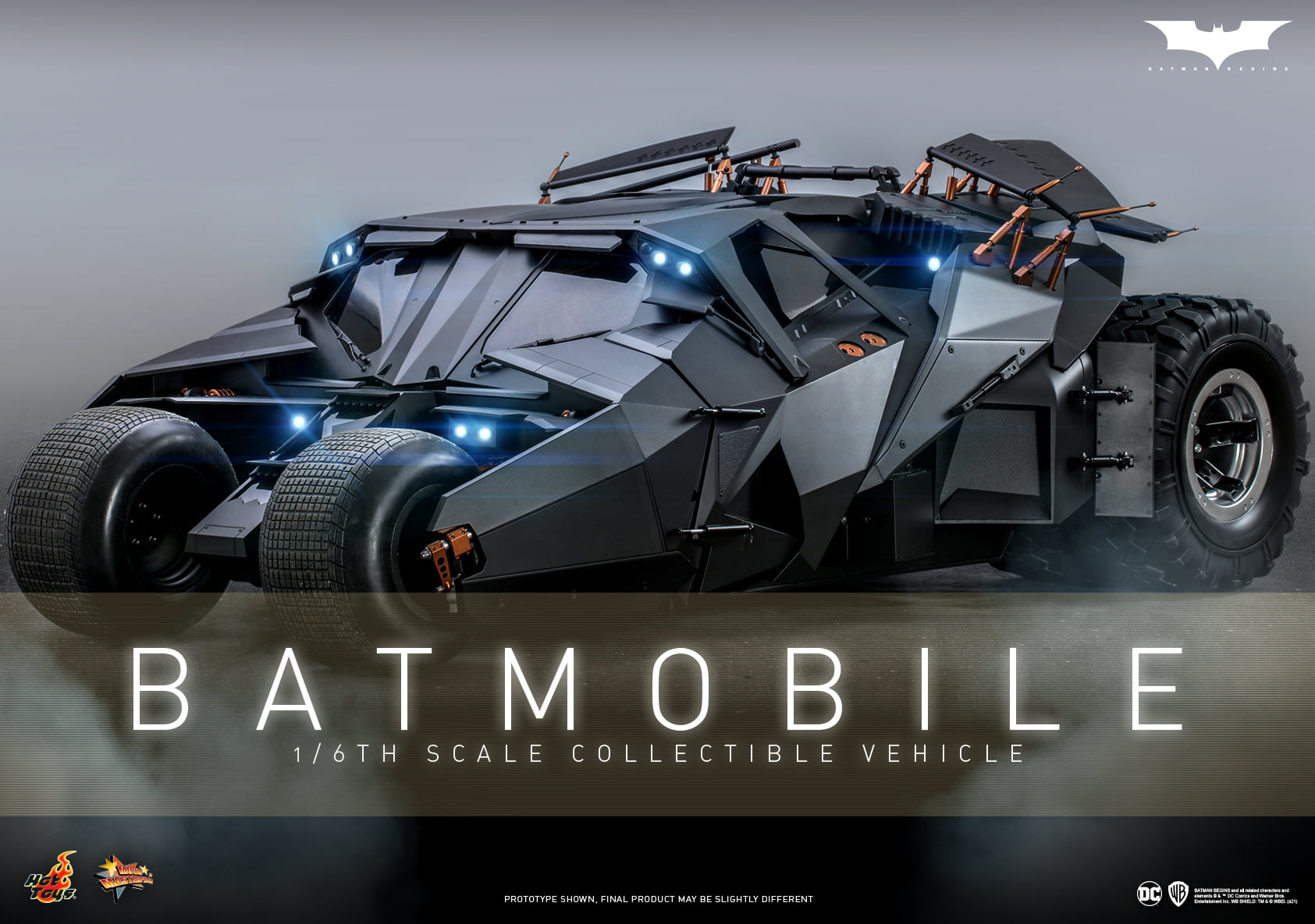 Hot Toys DC Comics Batman Begins Batmobile Sixth Scale Vehicle MMS596